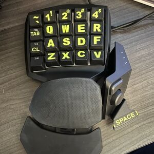 Gaming Keypad with Yellow Backlit Keys